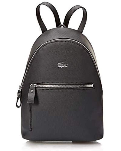 Lacoste Daily Classic Coated Piqué Canvas Backpack - Black