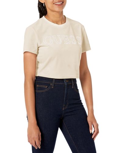 Guess Couture Crop Tee - Blue