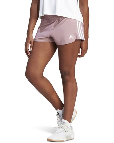 adidas Standard Pacer 3-stripes Woven Shorts - Pink