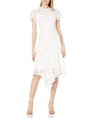 Shoshanna Midi Dress - White
