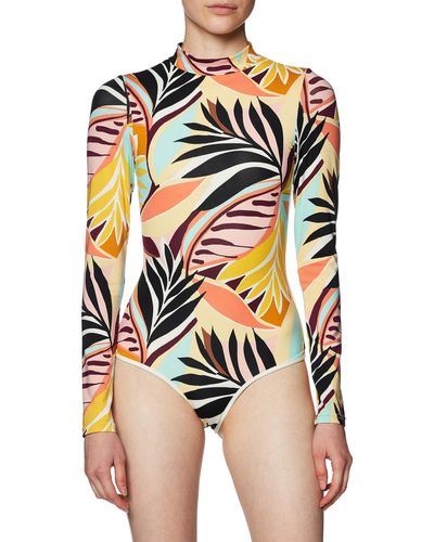 Hurley Standard Oao Long Sleeve Retro Surf Suit - Multicolor