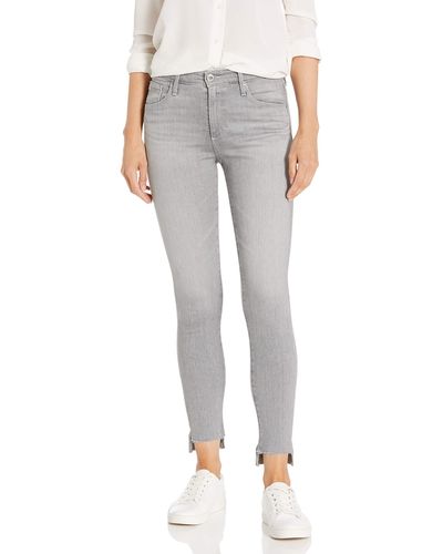 AG Jeans Farrah High-rise Skinny Fit Ankle Jean - Gray