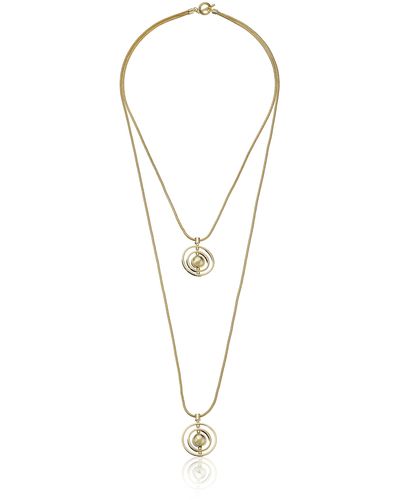 Noir Jewelry "orbit" Satellite Necklace - Metallic