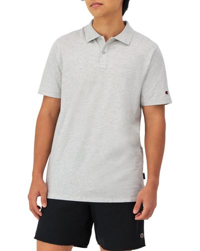 Champion , Comfortable Athletic, Best Polo T-shirt For , Oxford Gray With Taglet, Small