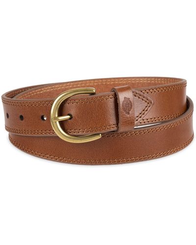 Dickies Plus Size Leather Casual Belt - Brown