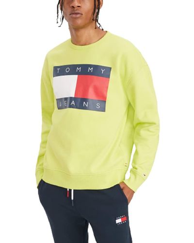 Tommy Hilfiger Mens Tommy Jeans Logo Crewneck Sweatshirt - Multicolor