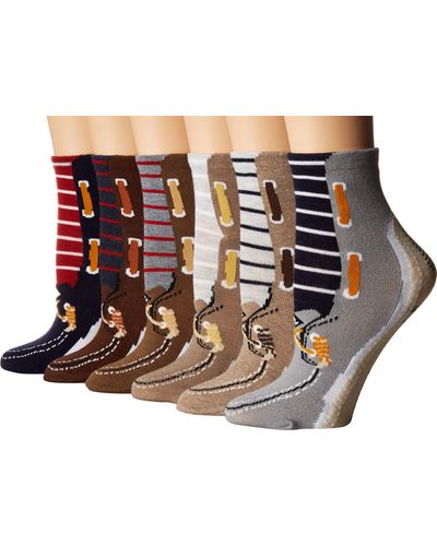 Sperry Top-Sider Top-sider 6 Pack Low Show Tube Socks - Multicolor