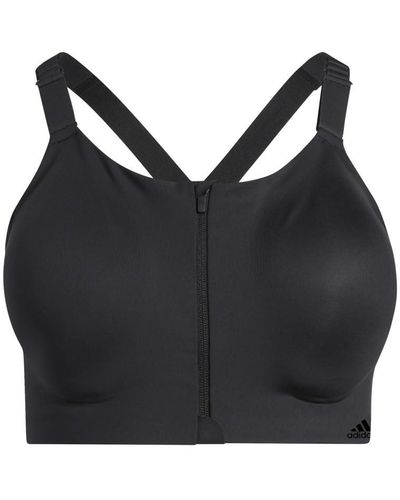 adidas Tlrd Impact Luxe High Support Zip Bra - Black