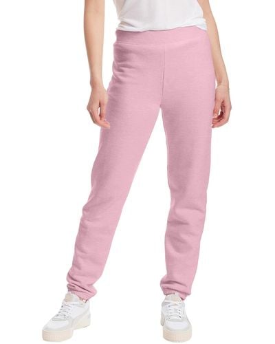 Hanes Ecosmart Cinched Cuff Sweatpants - Pink