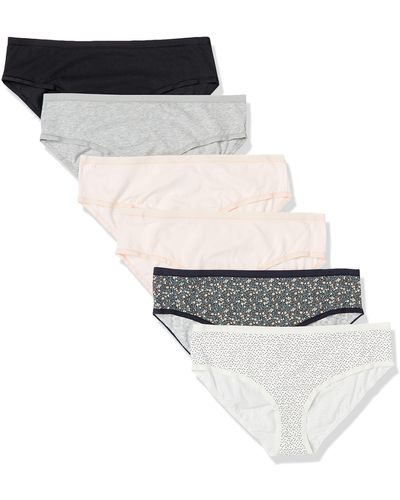 Amazon Essentials Cotton Midi Brief Underwear - White