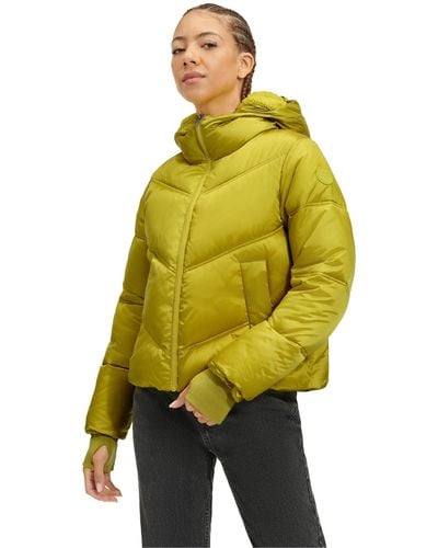 UGG Ronney Cropped Puffer Jacket - Yellow