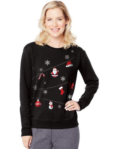 Hanes Ugly Christmas Sweatshirt - Black