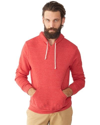 Alternative Apparel Big And Tall Challenger Hoodie Sweatshirt - Red