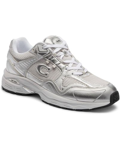 COACH C301 Metallic Sneaker - Gray