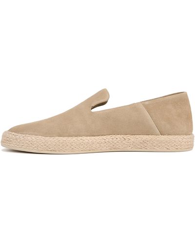 Vince S Emmitt Casual Slip On Loafer Sand Trail Beige Suede 11.5 M - Natural