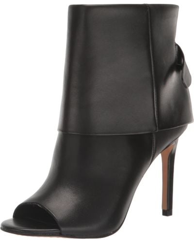 Vince Camuto Amesha Open Toe Bootie Ankle Boot - Black