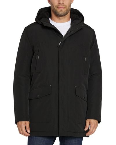 Sean John Sherpa Trimmed Parka - Black