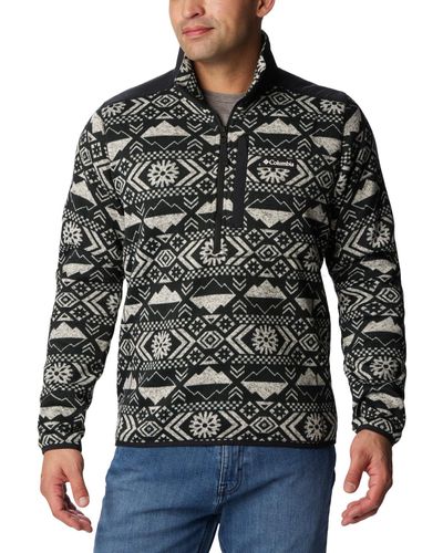Columbia Sweater Weather Ii Printed 1/2-Zip Fleece - Black