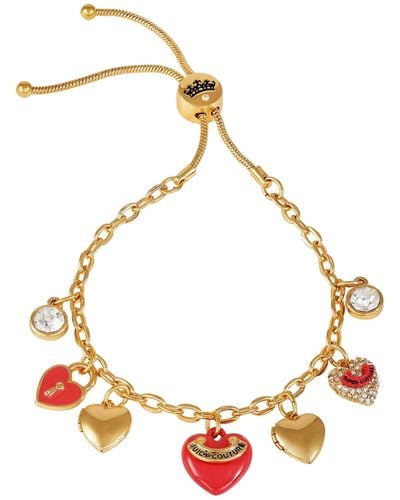 Juicy Couture Goldtone Slider Charm Bracelet For - Metallic