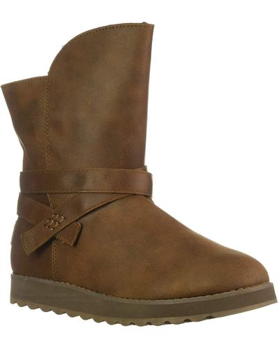 Skechers Keepsakes 2.0-mid Boot With Strap Wrap Fashion - Brown