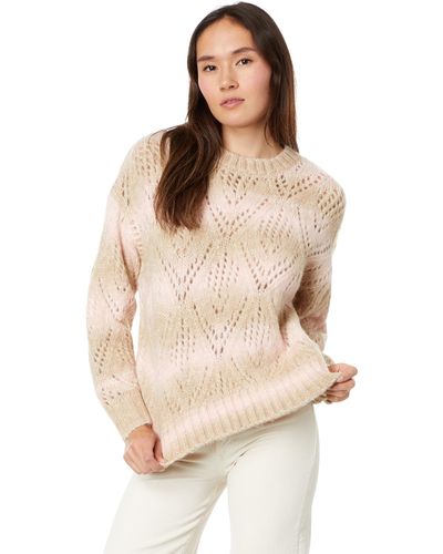 Sanctuary S Pointelle Sweater Pink Moonlight Multi S - Natural