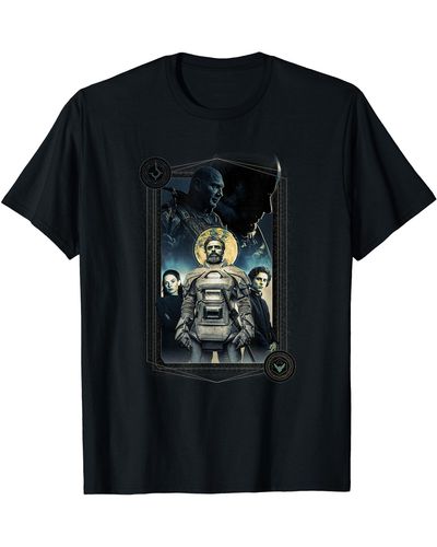 Dune Dune Leto Atreides Baron Harkonnen Two Houses Movie Poster T-shirt - Black