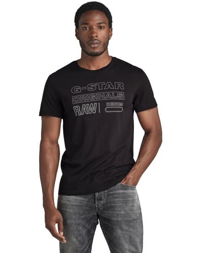 G-Star RAW Originong Sleeve T-shirt - Zwart