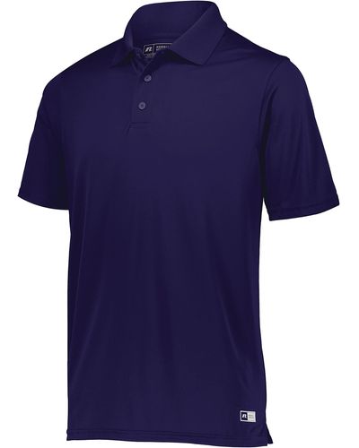 Russell Power Performance Polo - Premium Dri-fit Shirt For - Blue