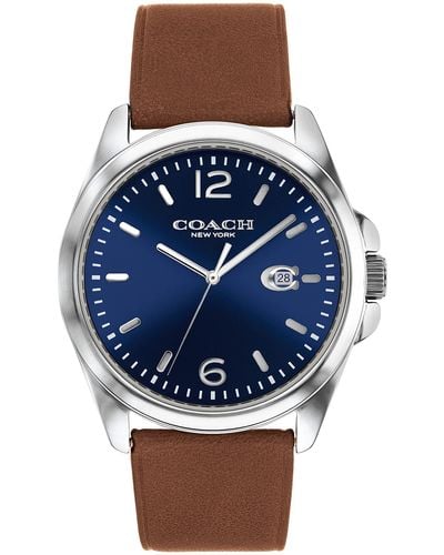 COACH Greyson Versatile Watch | Functional Elegance | Stylish Timepiece For Everyday Wear | Water Resistant - Blue