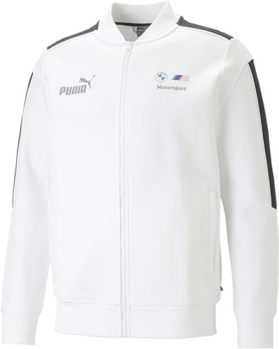 PUMA Standard Bmw M Motorsport T7 Full-zip Jacket - White