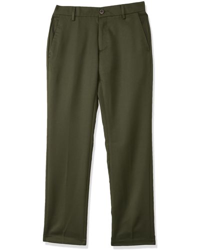 Amazon Essentials Slim-fit Flat-front Dress Pant - Green