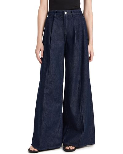 Theory Pleated Wide Pants - Blue