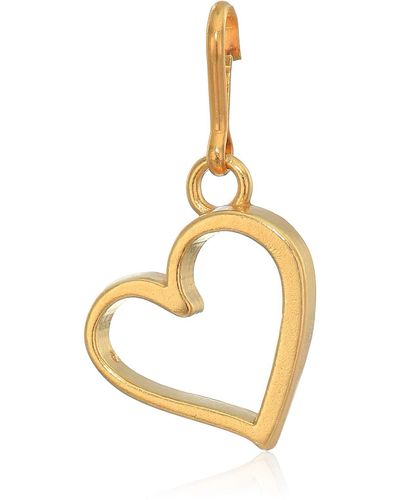 ALEX AND ANI Heart Charm 14kt Gold Plated - Metallic