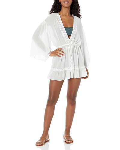 Ramy Brook Standard Izabel Long Sleeve Mini Dress - White