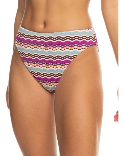 Roxy Standard Flowy Moderate Mid Waist Bikini Bottom - Pink