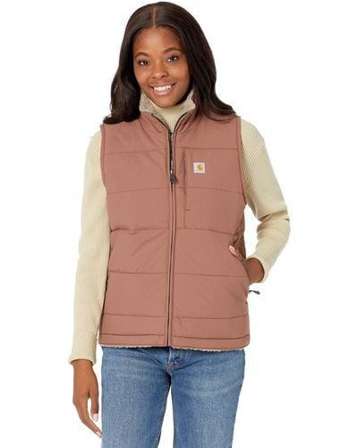 Carhartt Womens Relaxed Fit Midweight Utility Vest - Red