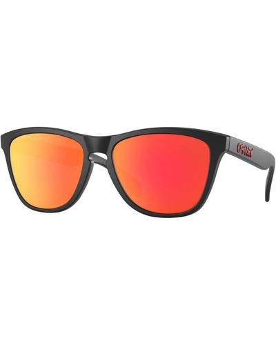 Oakley Oo9245 Frogskins Low Bridge Fit Square Sunglasses - Black