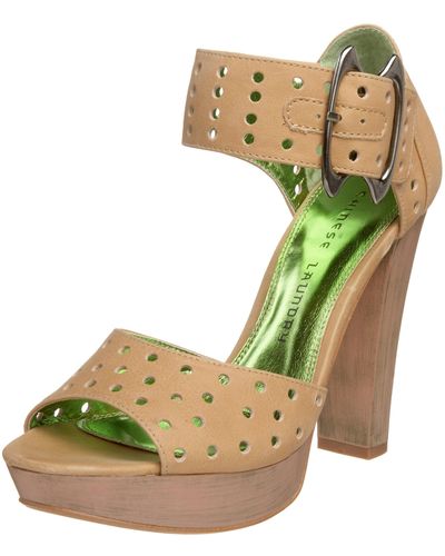 Chinese Laundry Womens Sassyfras Platforms Sandals - Green