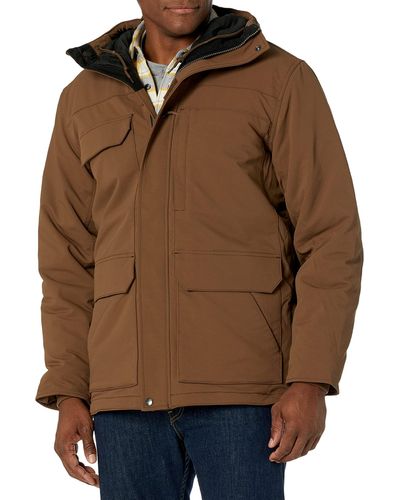 Carhartt Mens Super Dux Relaxed Fit Traditional Coat Insulated Jacket - Brown