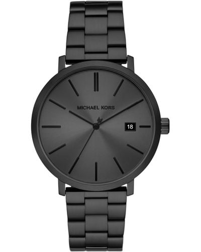 Michael Kors Blake Three-hand Date Black Stainless Steel Bracelet Watch - Gray