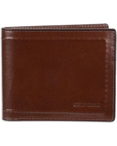 Cole Haan Rfid Billfold With Removable Card Case - Brown