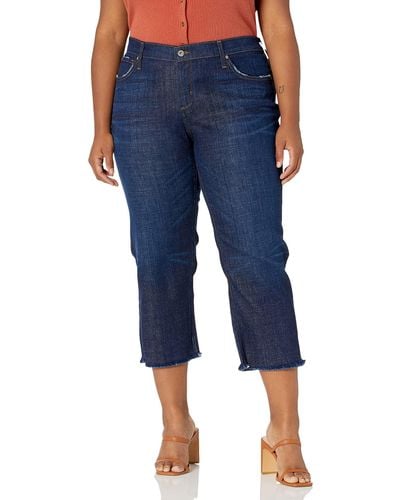 James Jeans Plus Size Boyfriend Jesse Jean In Homecoming - Blue