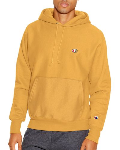 Champion Life Reverse Weave Pullover Hoodie - Yellow