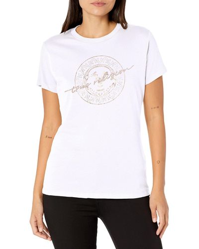 True Religion Crystal Buddha Slim Crew Tee T-shirt - White