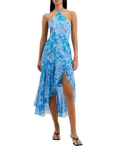 French Connection Gretha Rec Hulter Dress - Blue