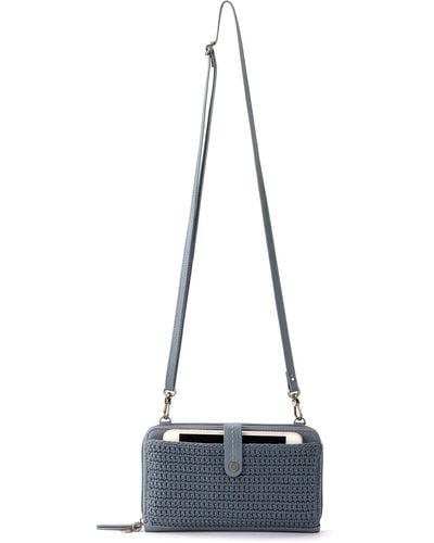 The Sak Iris Large Smartphone Crossbody Bag In Crochet And Faux Leather - Multicolor