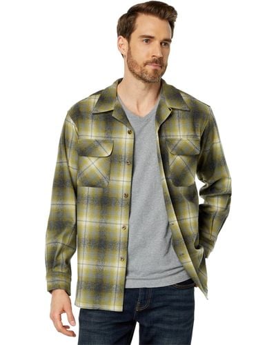 Pendleton Long Sleeve Classic Fit Wool Board Shirt - Green