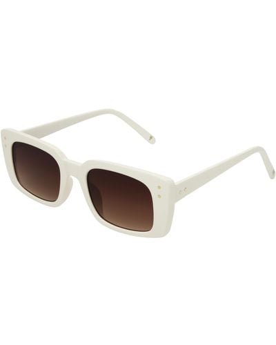 Frye Full Rim Rectangle Sunglasses - Brown