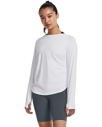 Under Armour S Motion Long Sleeve Longline Crew, - Gray