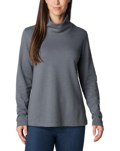 Columbia Holly Hideaway Funnel Neck Long Sleeve - Gray